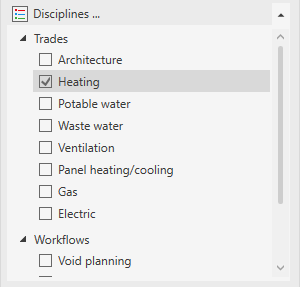 Disciplines in the LINEAR Solutions for Autodesk Revit